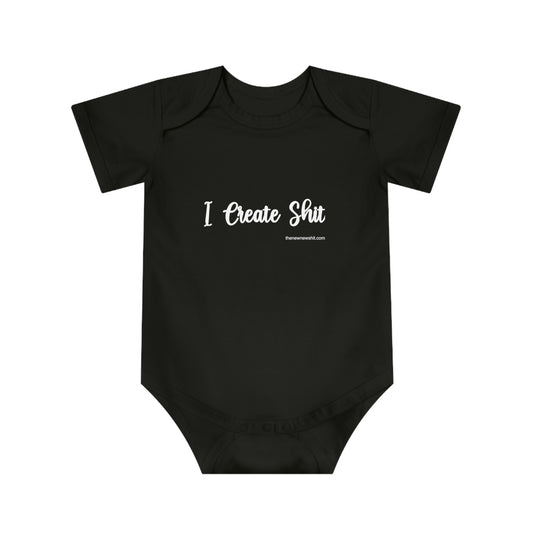 I Create Shit - Baby Short Sleeve Bodysuit